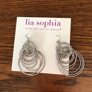 Silver dangle earrings